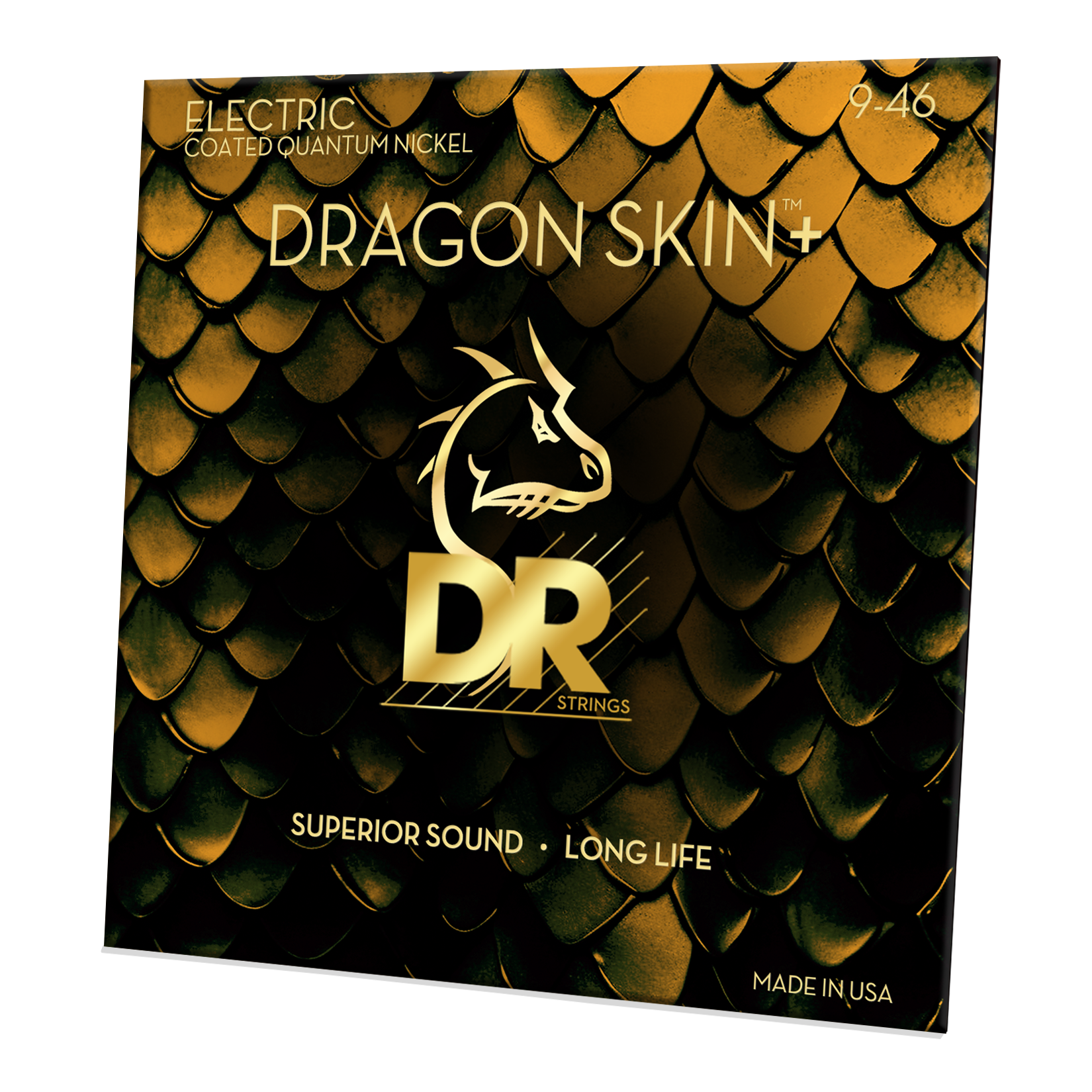 DR Strings DR DRAGON SKIN+ Accurate Core Coated Electric Guitar String Set - 09-46 Light/Medium DEQ-9/46