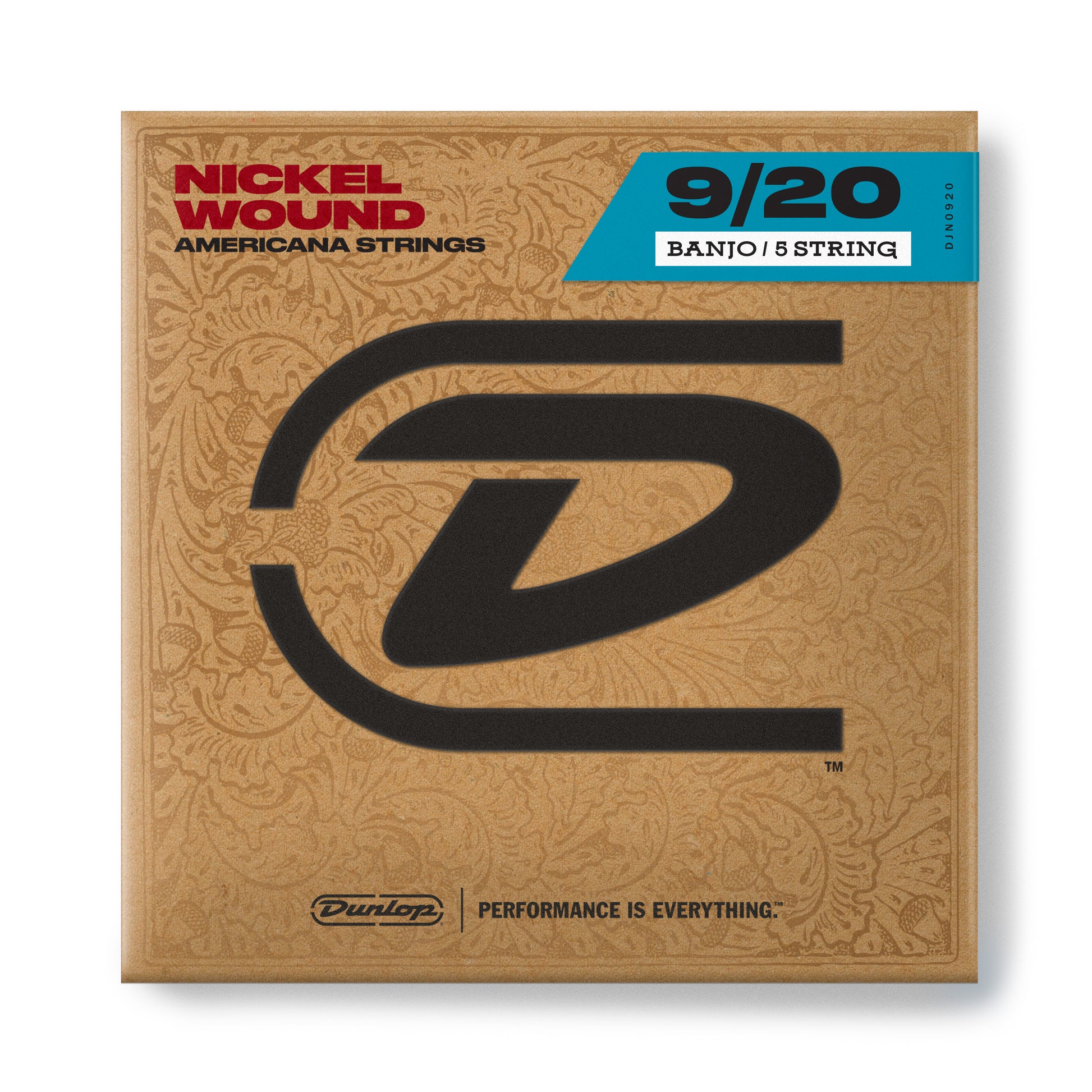 Jim Dunlop DUNLOP NICKEL WOUND TENOR LOOP END BANJO 05- STRING SET - 09-20 LIGHT - DJN0920