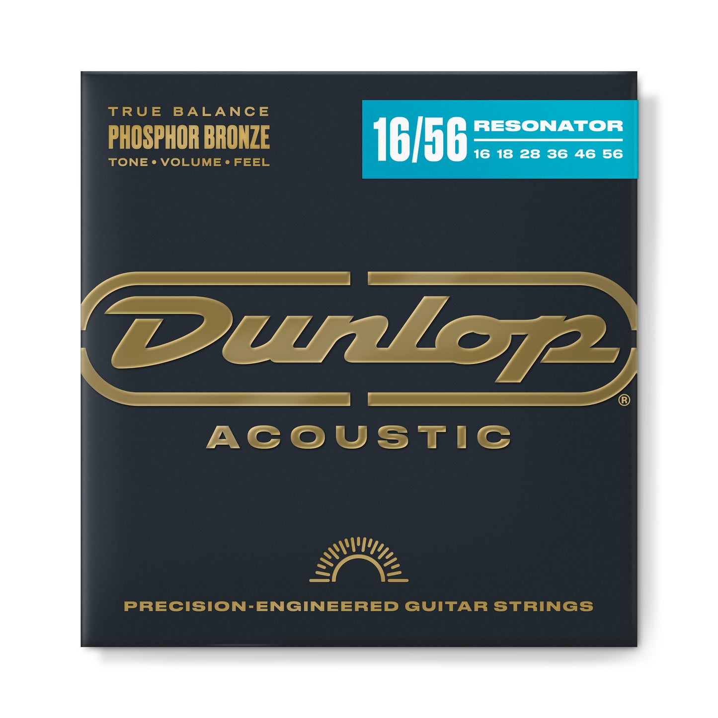 Jim Dunlop DUNLOP RESONATOR PHOSPHOR BRONZE ACOUSTIC GUITAR 06-STRING SET - 16-56 RESONATOR - DOP1656