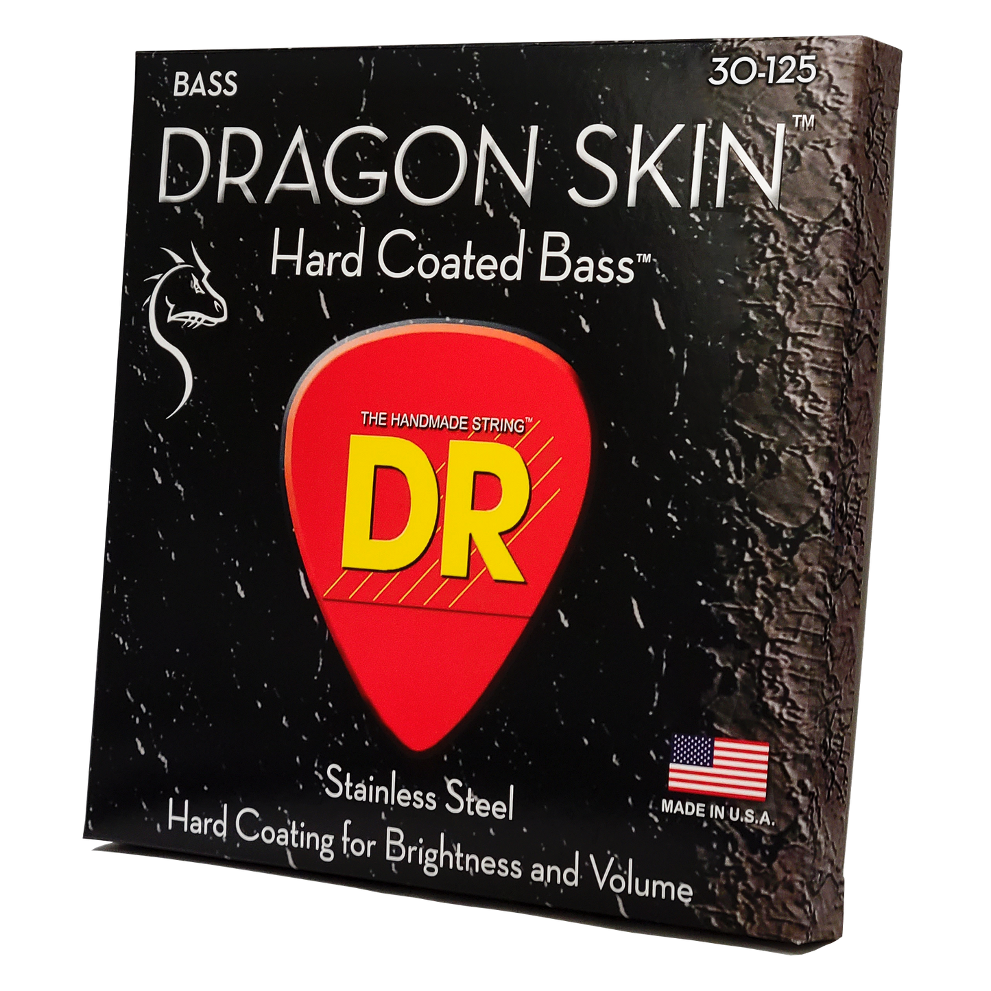 DR Strings DR Dragon Skin Coated Stainless Steel Electric Bass Strings Long Scale Set - 6-String 30-125 DSB6-30