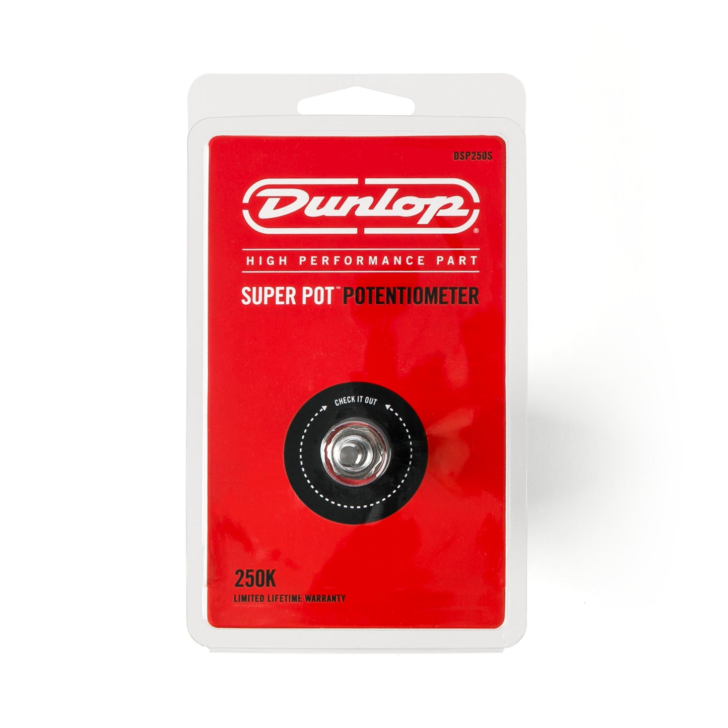 Jim Dunlop DUNLOP SUPER POT 250K SOLID SHAFT POTENTIOMETER - DSP250S