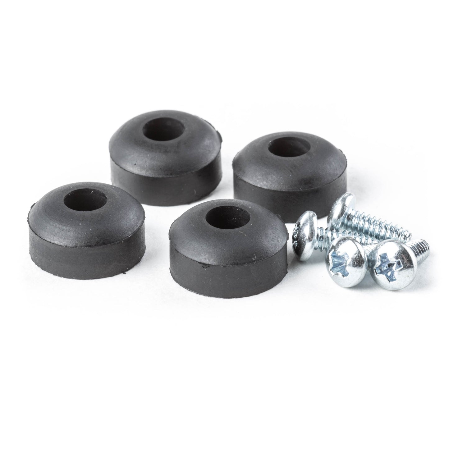 Jim Dunlop DUNLOP 4 RUB FEET W/SCREW- 4/SET REPLACEMENT PART - ECB151