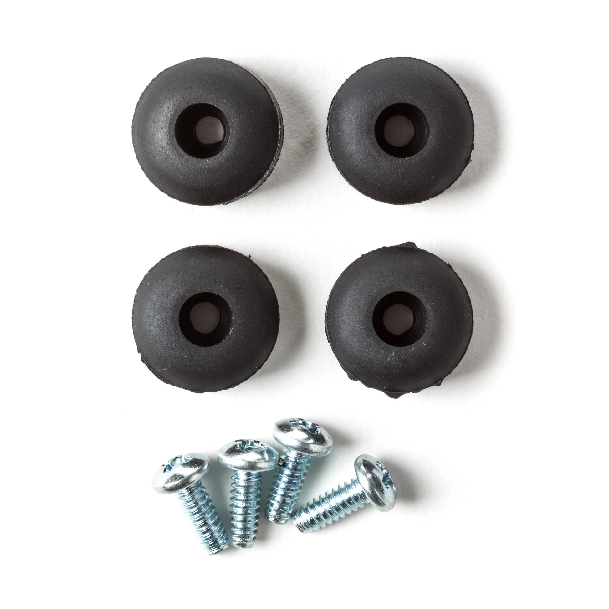 Jim Dunlop DUNLOP 4 RUB FEET W/SCREW- 4/SET REPLACEMENT PART - ECB151