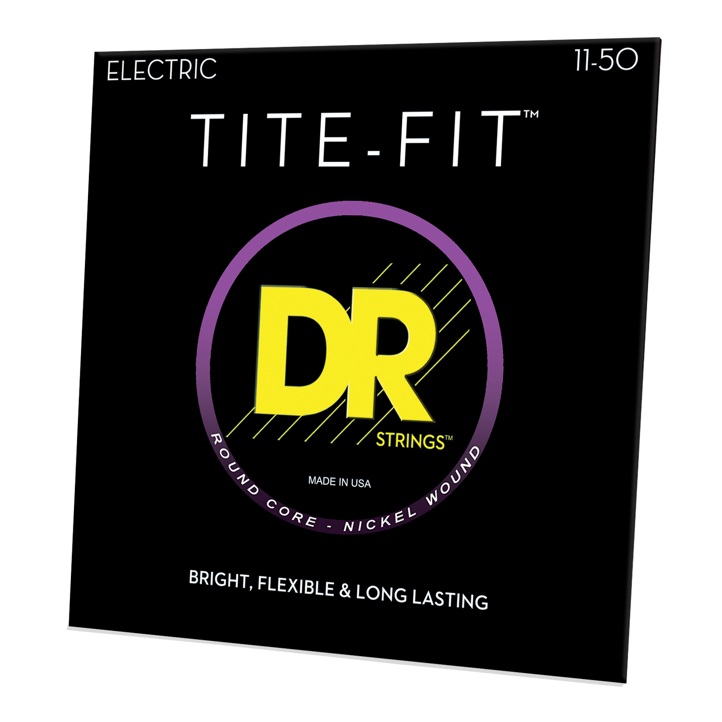 DR Strings DR TITE-FIT Nickel Plated Steel Electric Guitar String Set - 11-50 Heavy EH-11