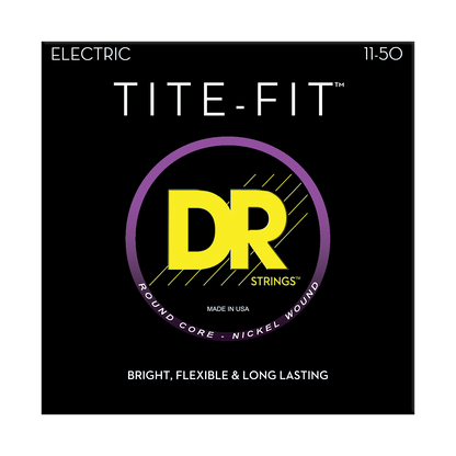 DR Strings DR TITE-FIT Nickel Plated Steel Electric Guitar String Set - 11-50 Heavy EH-11