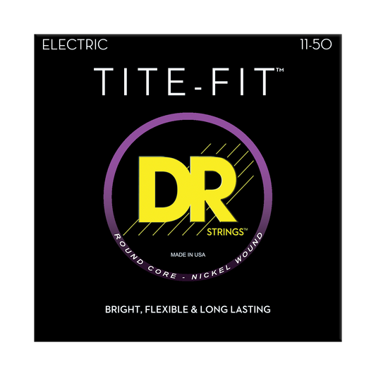 DR Strings DR TITE-FIT Nickel Plated Steel Electric Guitar String Set - 11-50 Heavy EH-11
