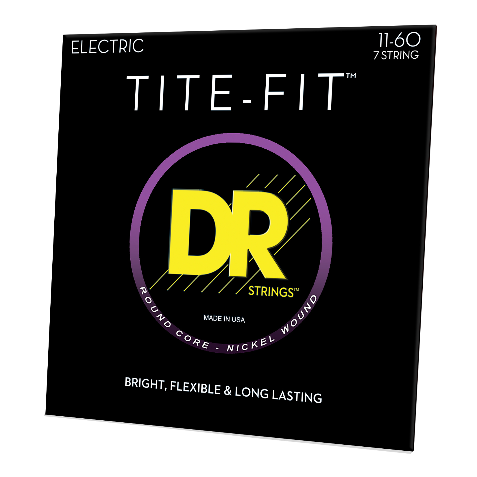 DR Strings DR TITE-FIT Nickel Plated Steel Electric Guitar String Set - 7-String 11-60 Heavy EH7-11