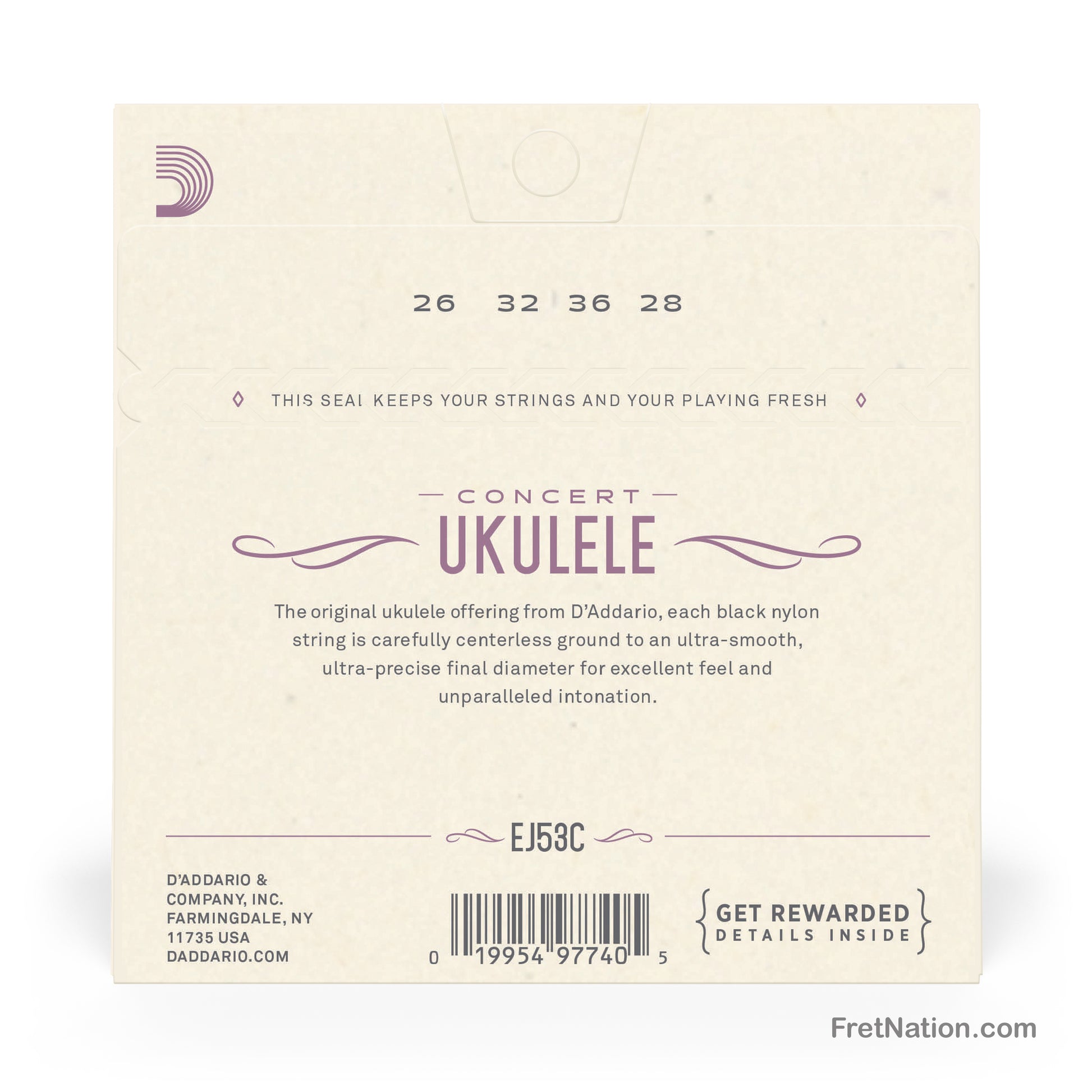 Corde Per Ukulele Concert D'Addario EJ53C Pro-Arté - Nylon Rettificato, Intonazione GCEA - Foto 1