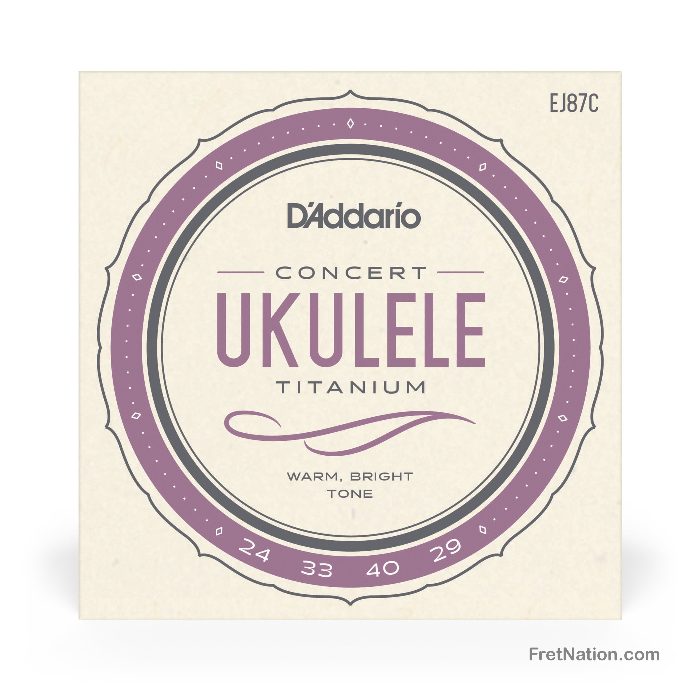 D'Addario D'Addario Pro-Arte Titanium Ukulele String Set - 24-29 Concert EJ87C