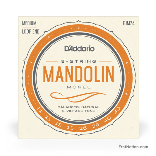 D'Addario D'Addario Monel Mandolin String Set - 11-40 Medium EJM74