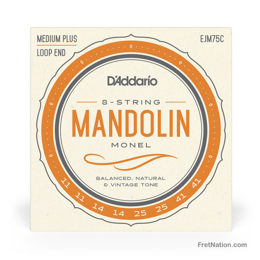 D'Addario D'Addario Monel Mandolin String Set - 11-41 Medium Plus EJM75C