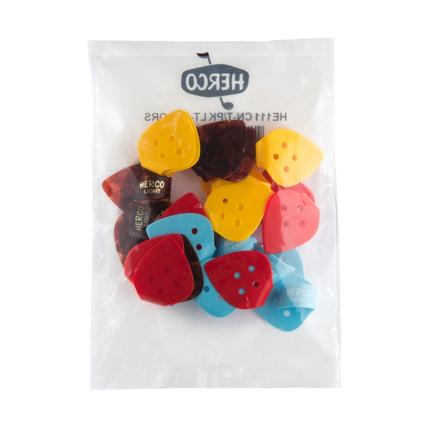 Jim Dunlop DUNLOP HERCO FLAT GUITAR THUMBPICK REFILL BAG 24-PACK LIGHT - HE111