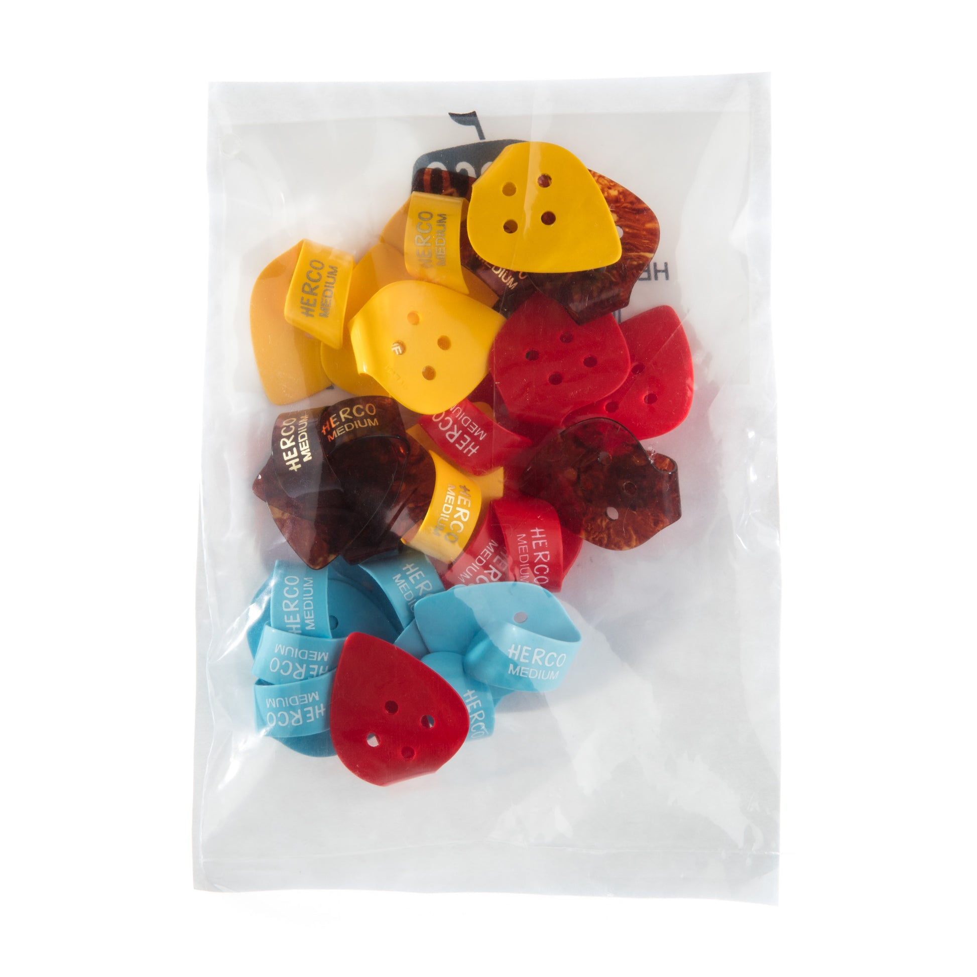 Jim Dunlop DUNLOP HERCO FLAT GUITAR THUMBPICK REFILL BAG 24-PACK MEDIUM - HE112