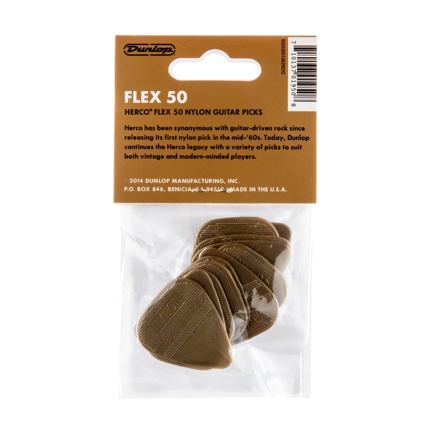 Jim Dunlop DUNLOP HERCO FLEX 50 GUITAR PICK PLAYER'S PACK 06-PACK MEDIUM - HE210P