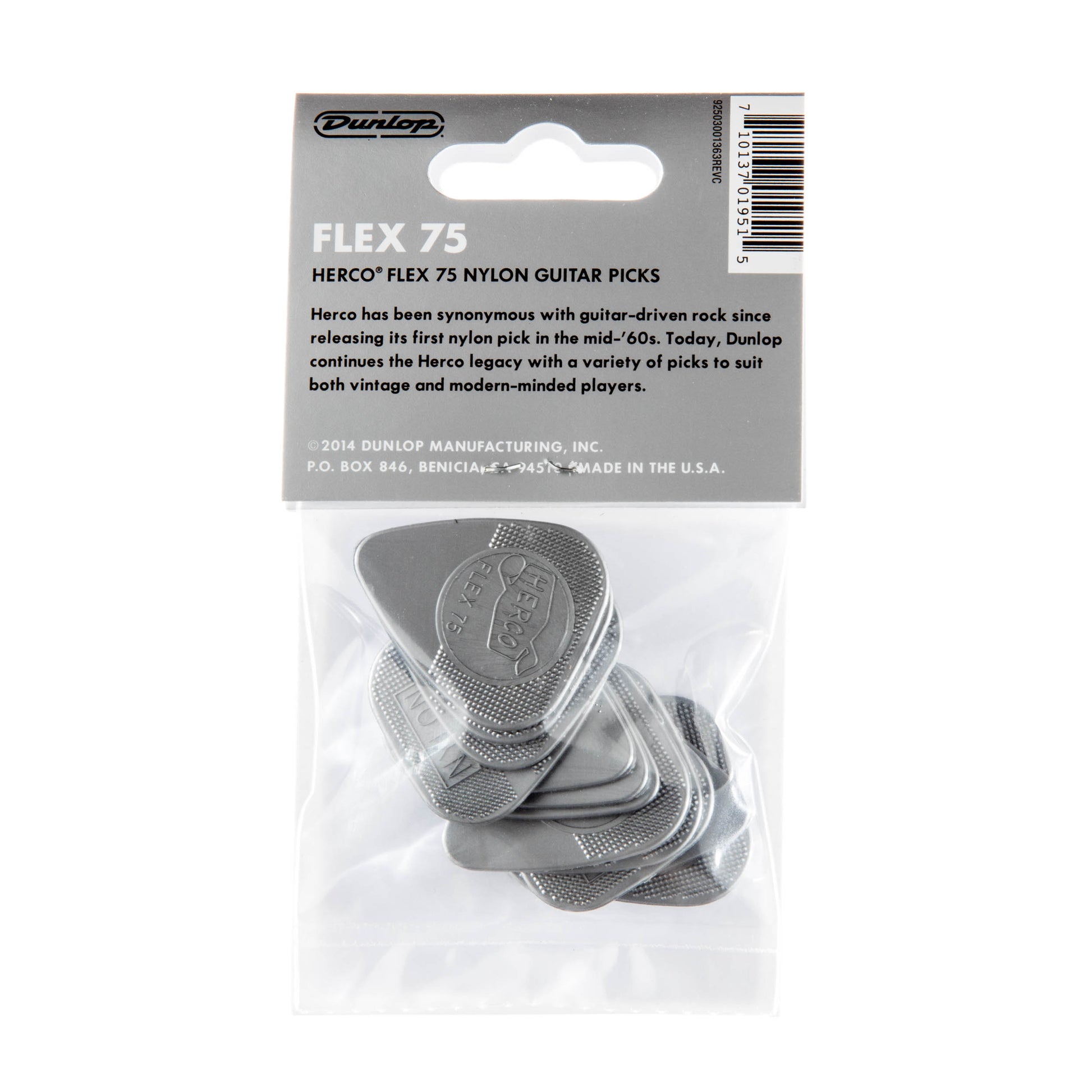 Jim Dunlop DUNLOP HERCO FLEX 75 GUITAR PICK PLAYER'S PACK 06-PACK HEAVY - HE211P