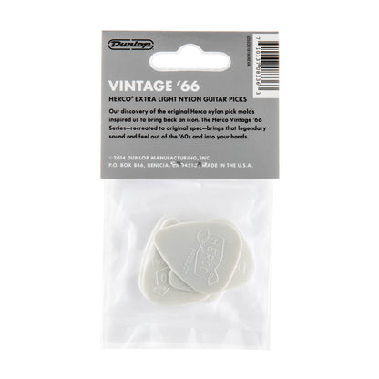 Jim Dunlop DUNLOP HERCO VINTAGE '66 GUITAR PICK PLAYER'S PACK 06-PACK EXTRA LIGHT - HEV209P
