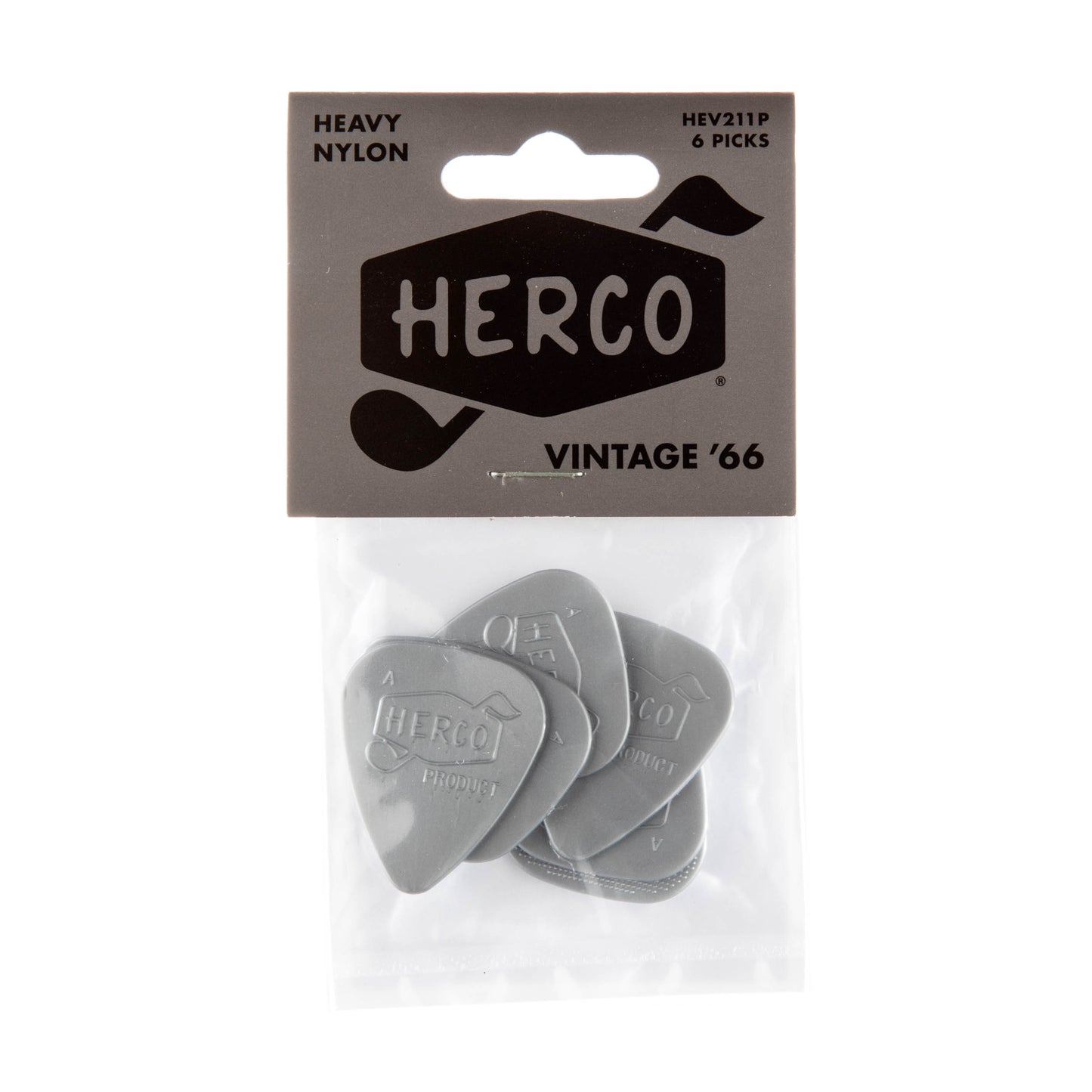 Jim Dunlop DUNLOP HERCO VINTAGE '66 GUITAR PICK PLAYER'S PACK 06-PACK HEAVY - HEV211P