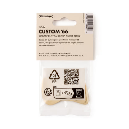 Jim Dunlop DUNLOP X HERCO CUSTOM '66 ULTEX GUITAR PICK PLAYER'S PACK 06-PACK HEAVY - HEV211U66P