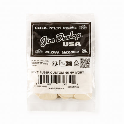 Jim Dunlop DUNLOP X HERCO CUSTOM '66 ULTEX GUITAR PICK REFILL BAG 36-PACK HEAVY - HEV211U66R