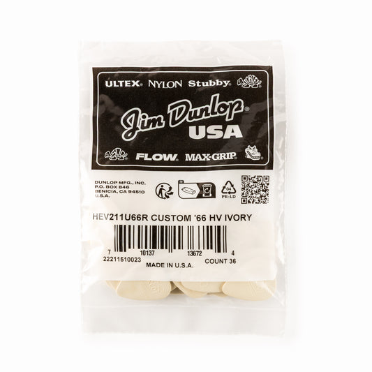 Jim Dunlop DUNLOP X HERCO CUSTOM '66 ULTEX GUITAR PICK REFILL BAG 36-PACK HEAVY - HEV211U66R