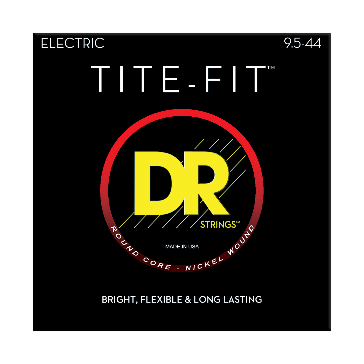 DR Strings DR TITE-FIT Nickel Plated Steel Electric Guitar String Set - 09.5-44 Half-Tite HT-9.5