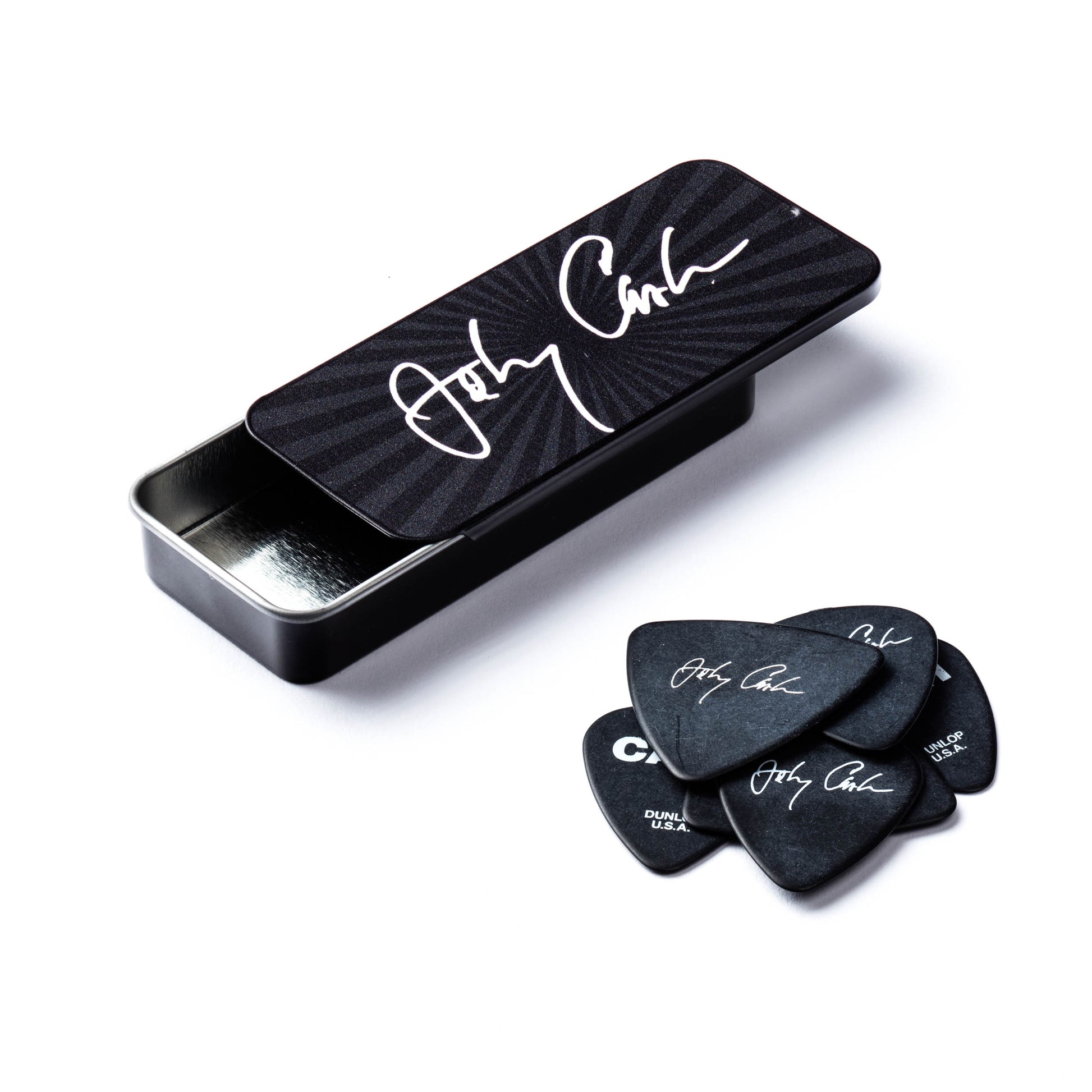 Jim Dunlop DUNLOP JOHNNY CASH SIGNATURE PICK TIN GUITAR PICK REFILL BOX MEDIUM - JCPT03M
