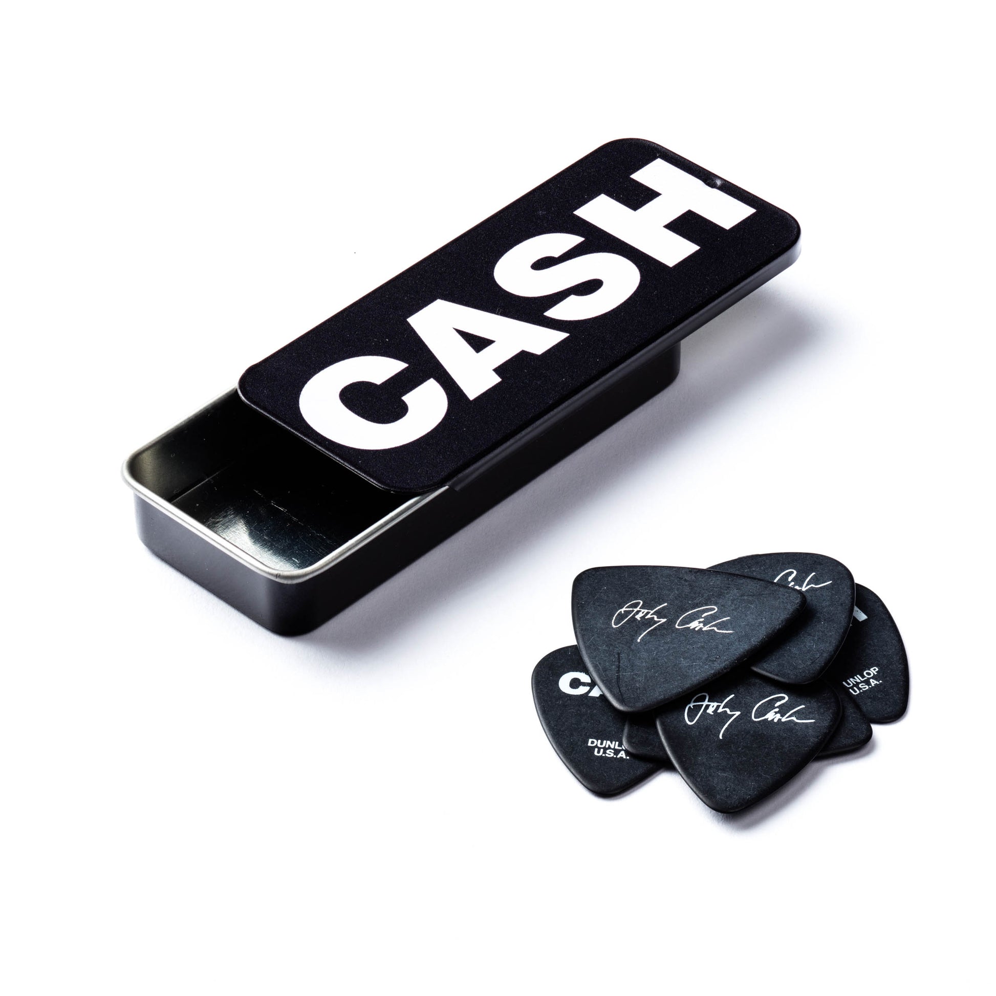 Jim Dunlop DUNLOP JOHNNY CASH BOLD PICK TIN GUITAR PICK REFILL BOX HEAVY - JCPT04H