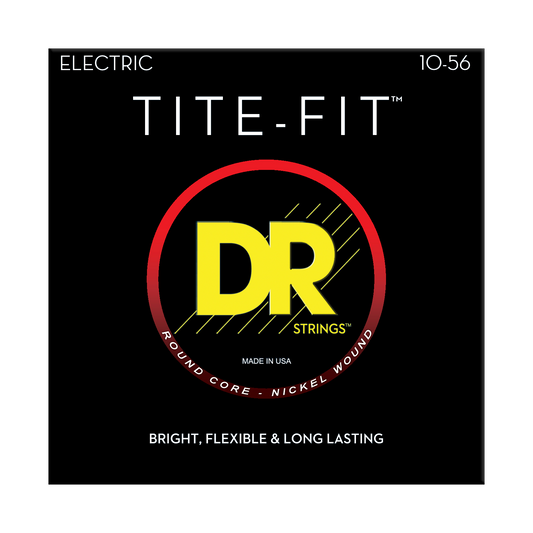 DR Strings DR TITE-FIT Nickel Plated Steel Electric Guitar String Set - 10-56 Jeff Healey JH-10