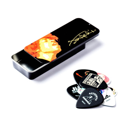 Jim Dunlop DUNLOP JIMI HENDRIX ELECTRIC LADYLAND PICK TIN GUITAR PICK REFILL BOX HEAVY - JHPT03H