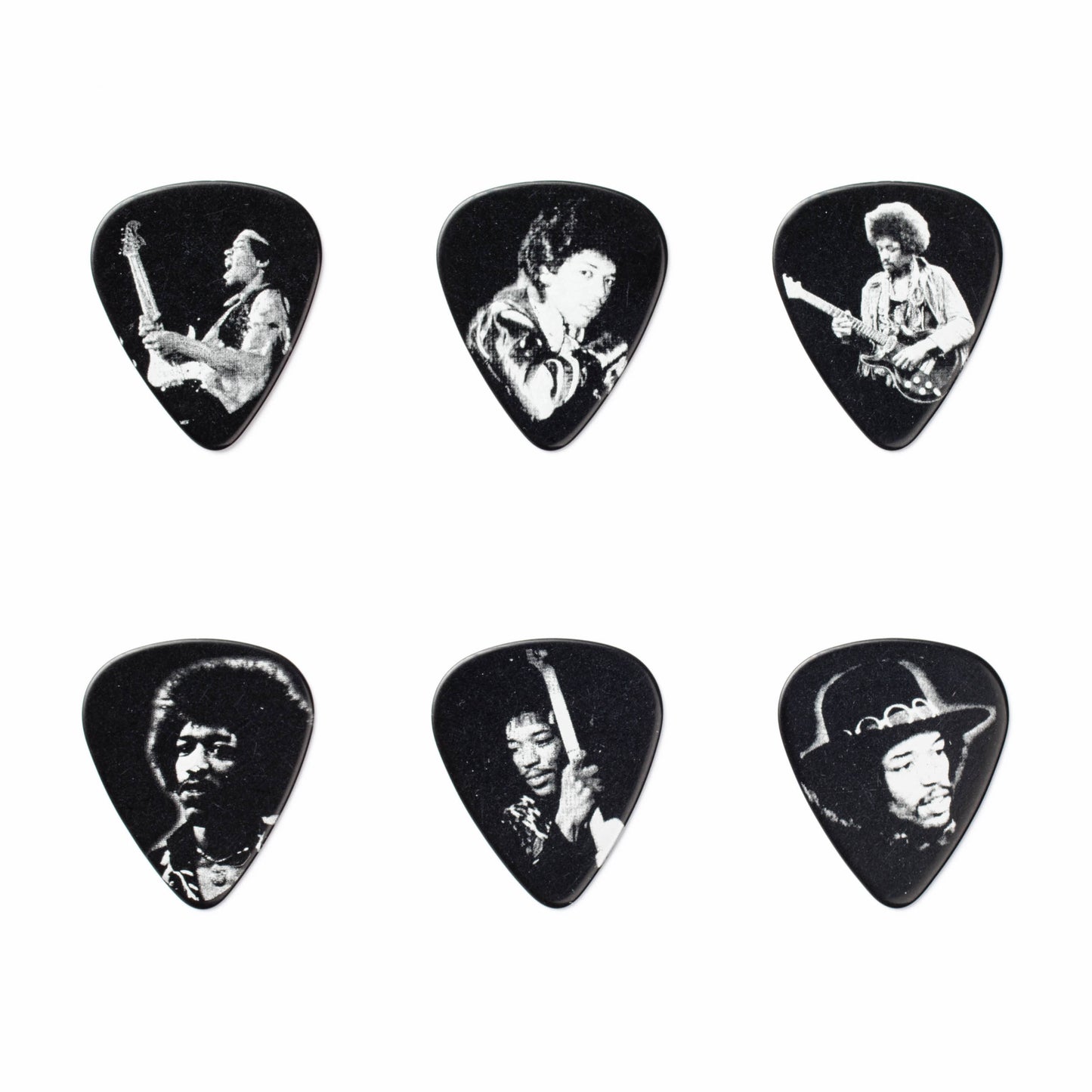 Jim Dunlop DUNLOP JIMI HENDRIX SILVER PORTRAIT PICK TIN GUITAR PICK REFILL BOX HEAVY - JHPT05H