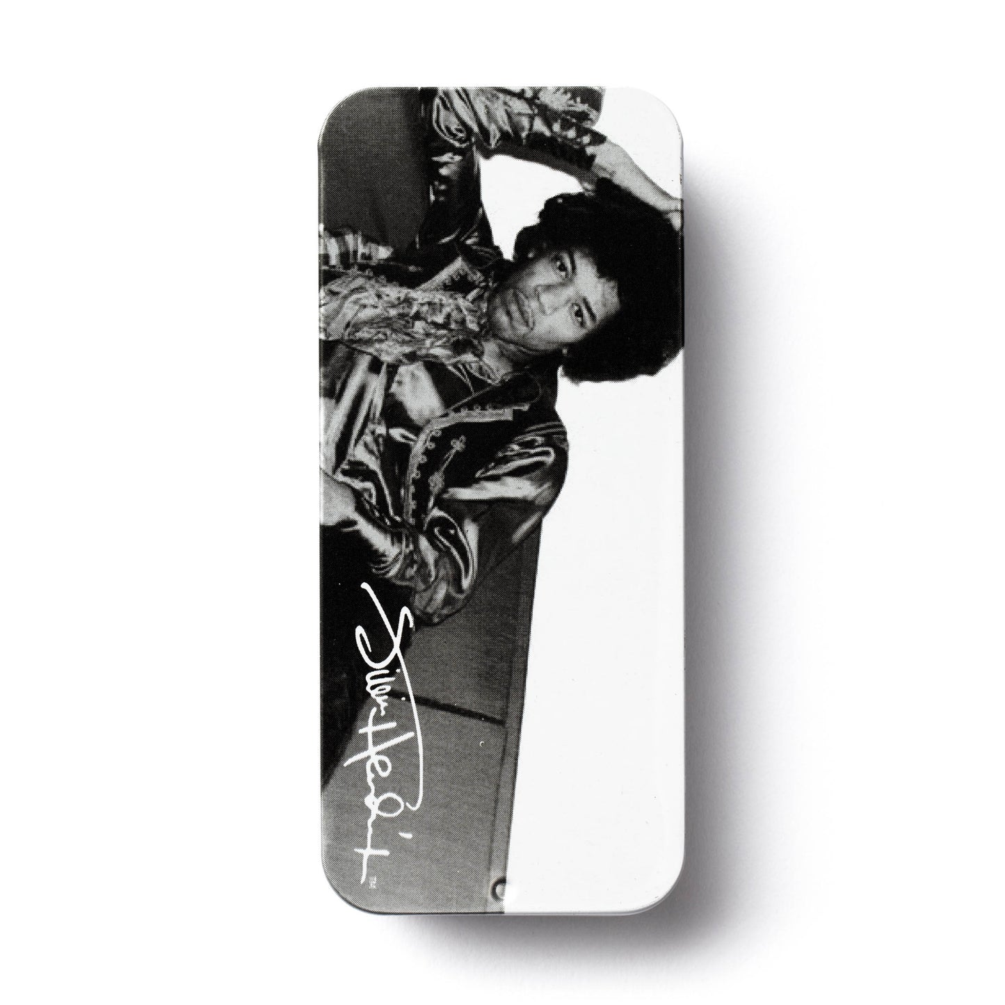Jim Dunlop DUNLOP JIMI HENDRIX SILVER PORTRAIT PICK TIN GUITAR PICK REFILL BOX HEAVY - JHPT05H