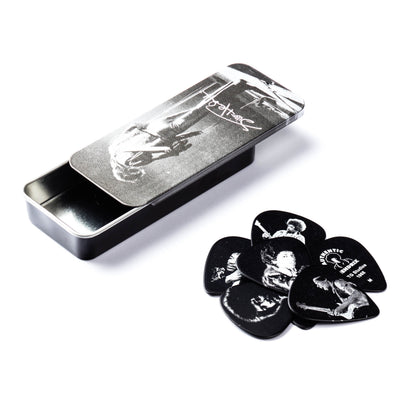 Jim Dunlop DUNLOP JIMI HENDRIX SILVER PORTRAIT PICK TIN GUITAR PICK REFILL BOX MEDIUM - JHPT06M