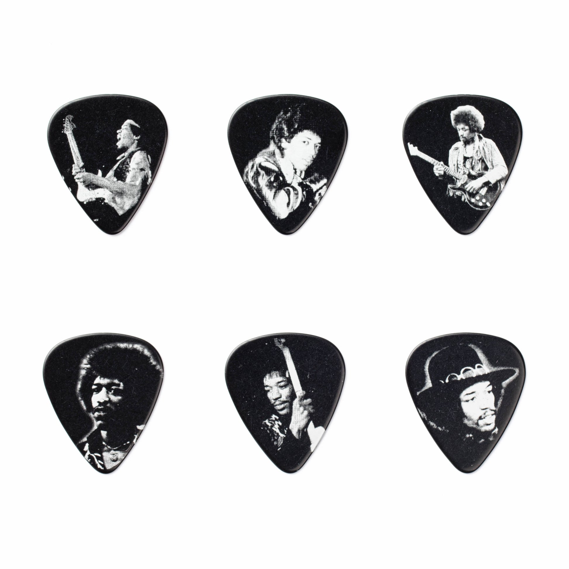 Jim Dunlop DUNLOP JIMI HENDRIX SILVER PORTRAIT PICK TIN GUITAR PICK REFILL BOX MEDIUM - JHPT06M