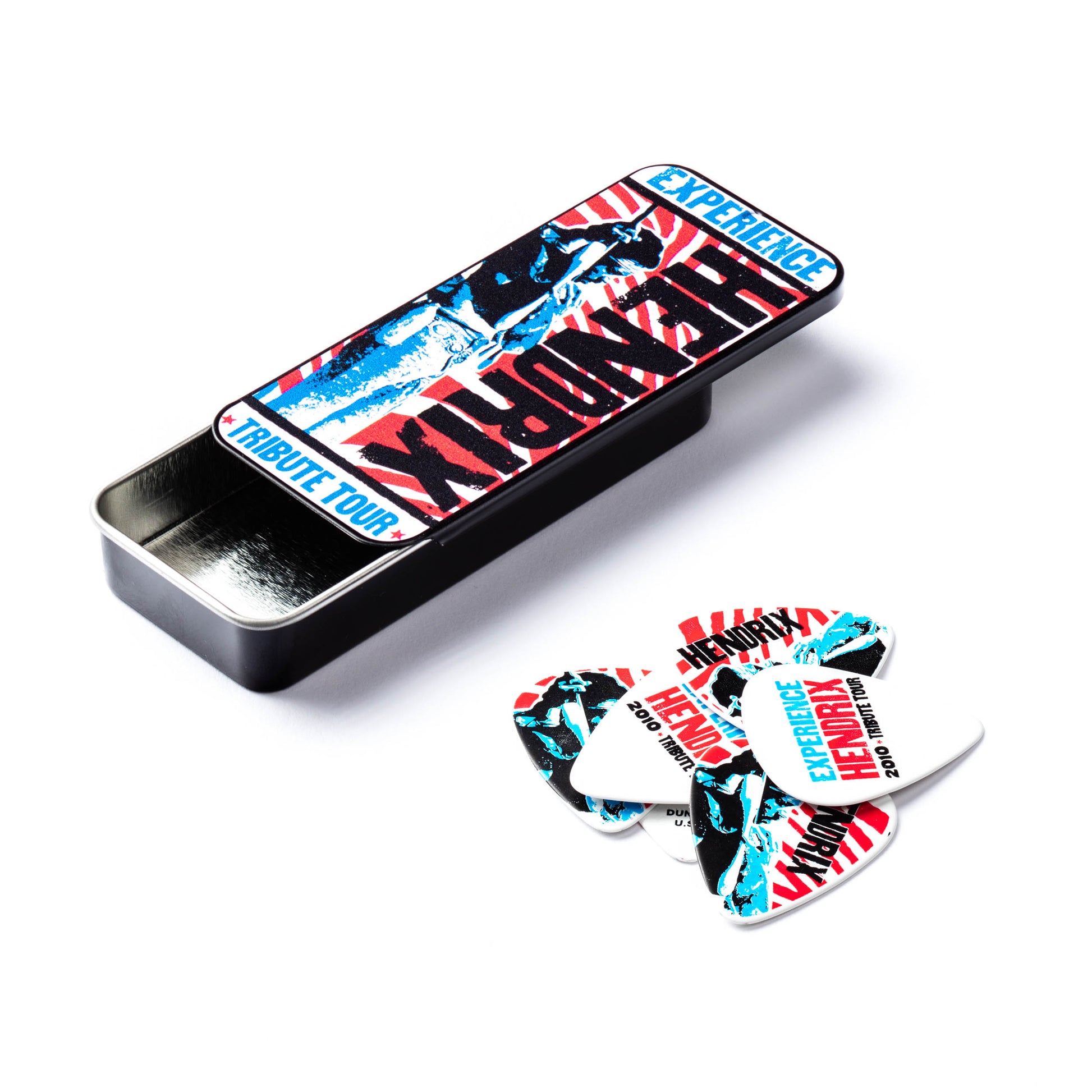 Jim Dunlop DUNLOP JIMI HENDRIX TRIBUTE TOUR PICK TIN GUITAR PICK REFILL BOX MEDIUM - JHPT09M