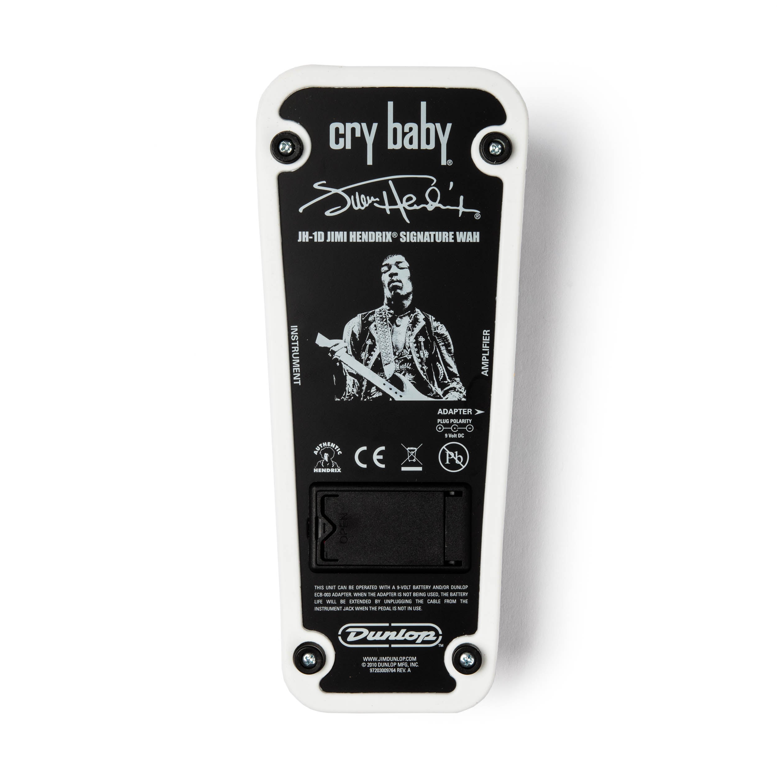 Jimi Hendrix Baby Jim Dunlop JHM9 Jimi Hendrix Cry Baby Mini Wah