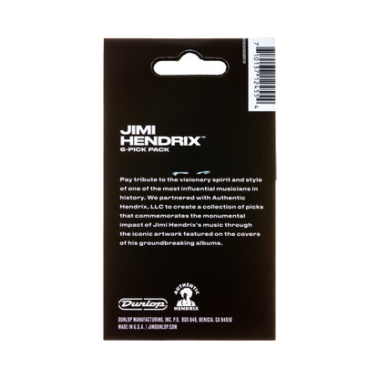 Jim Dunlop DUNLOP JIMI HENDRIX ELECTRIC LADYLAND GUITAR PICK PLAYER'S PACK 06-PACK - JHP03H