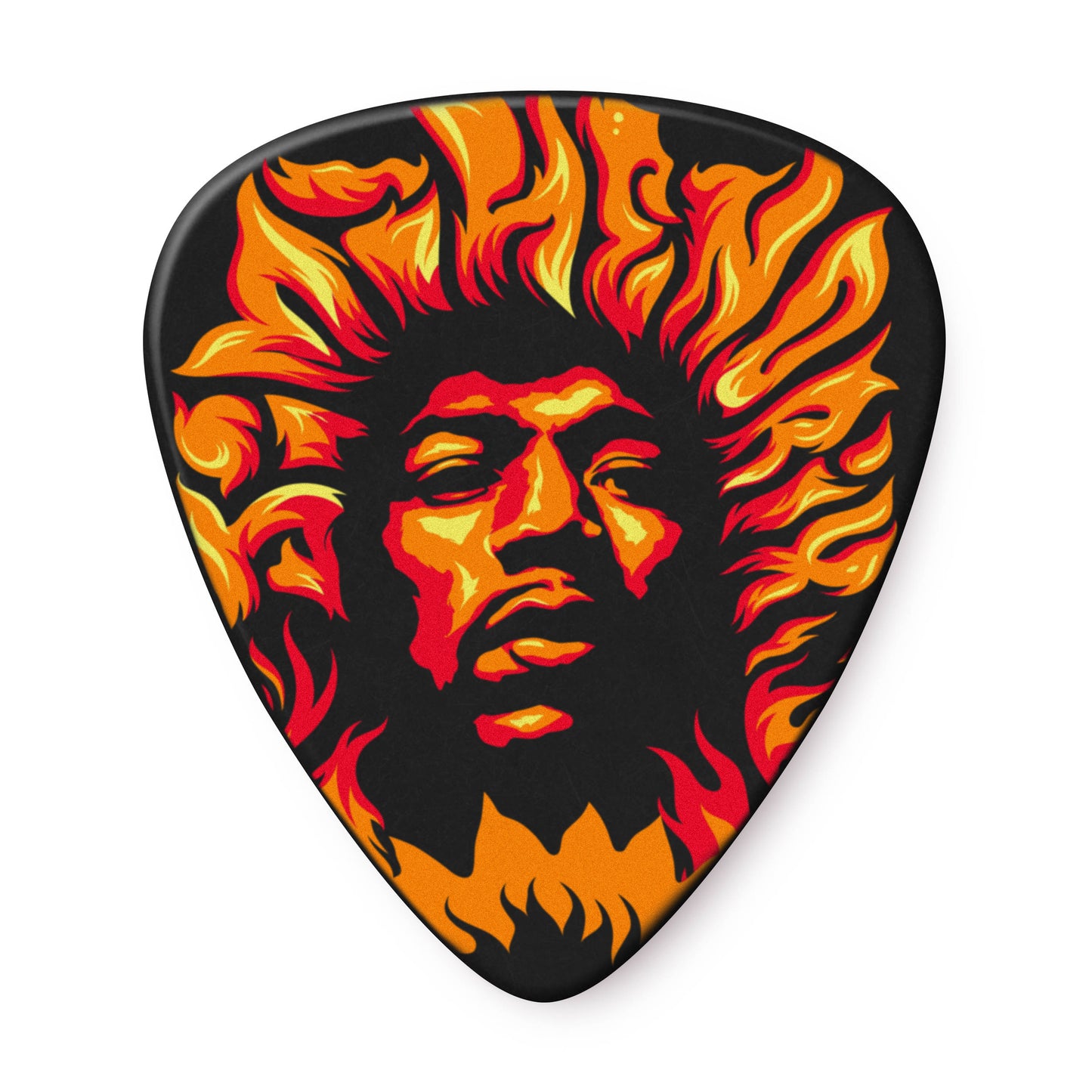 Jim Dunlop DUNLOP JIMI HENDRIX '69 PSYCH SERIES VOODOO FIRE GUITAR PICK PLAYER'S PACK HEAVY 06-PACK - JHP14HV