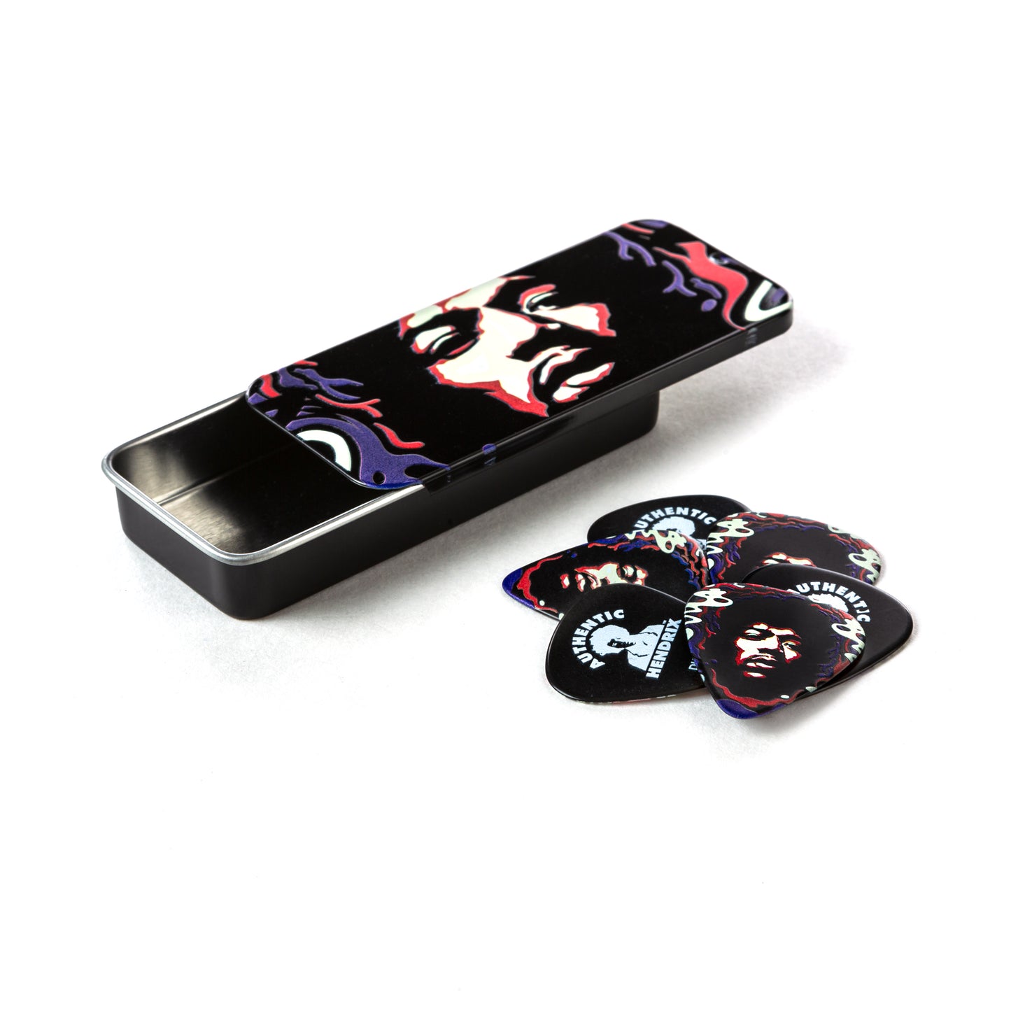 Jim Dunlop DUNLOP JIMI HENDRIX STAR HAZE PICK TIN GUITAR PICK REFILL BOX HEAVY - JHPT15H