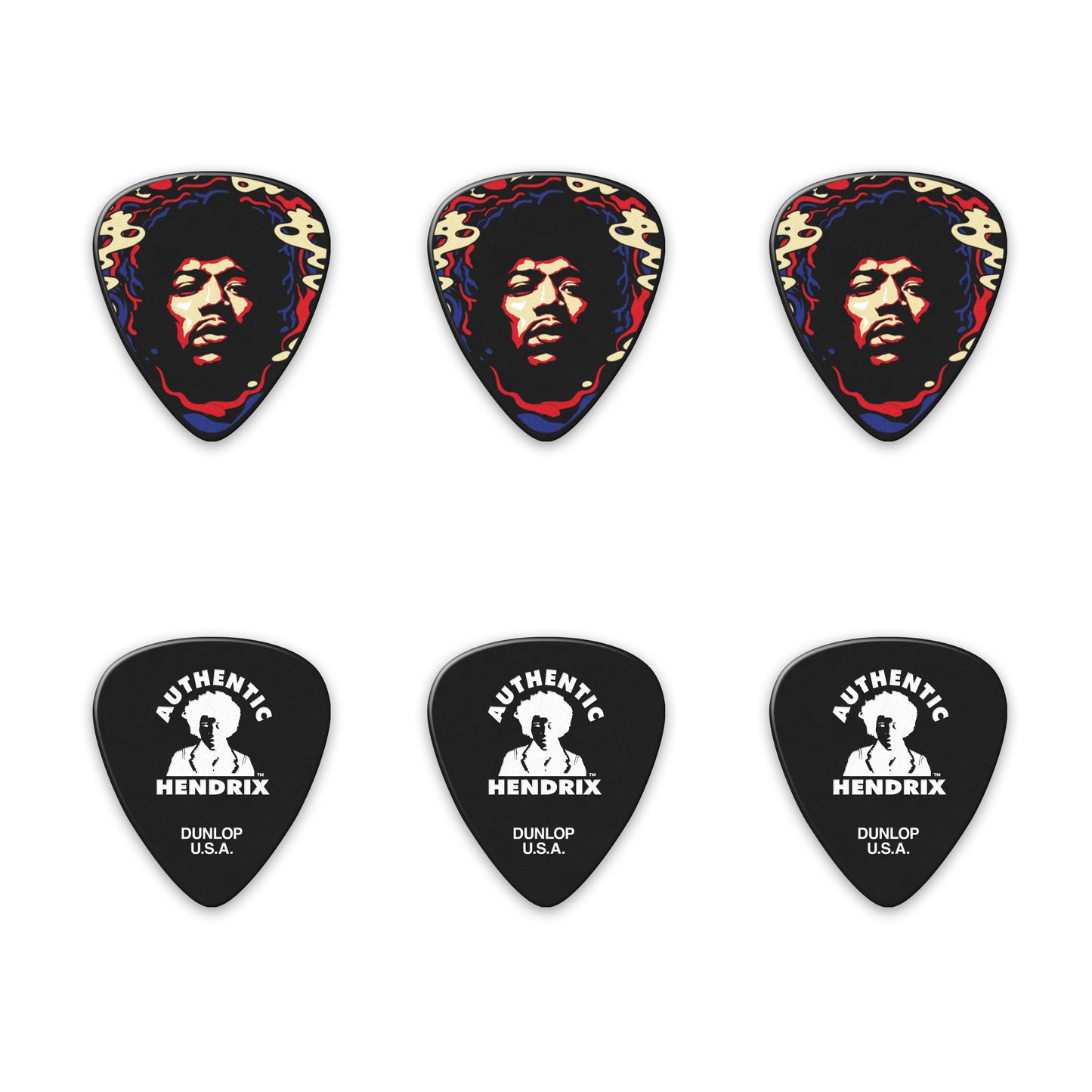 Jim Dunlop DUNLOP JIMI HENDRIX STAR HAZE PICK TIN GUITAR PICK REFILL BOX HEAVY - JHPT15H