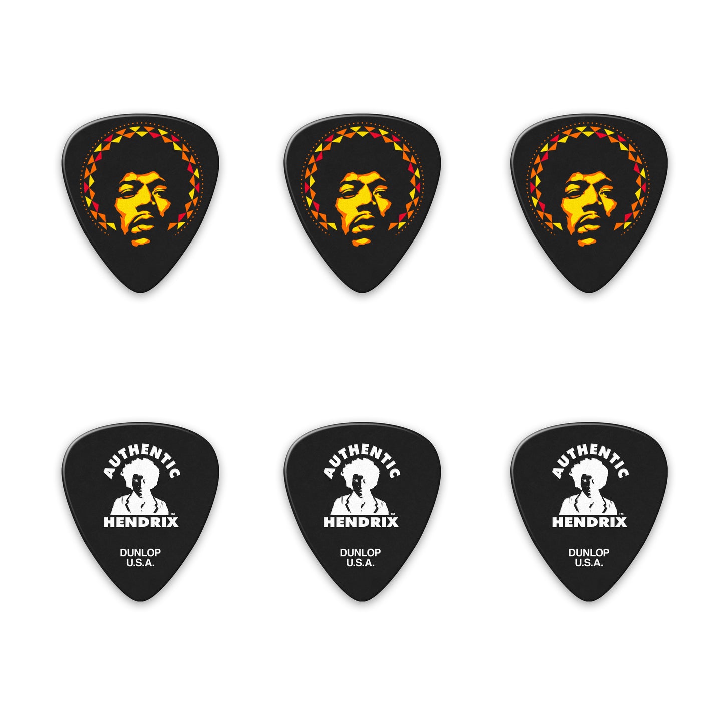 Jim Dunlop DUNLOP JIMI HENDRIX AURA MANDALA PICK TIN GUITAR PICK REFILL BOX HEAVY - JHPT16H