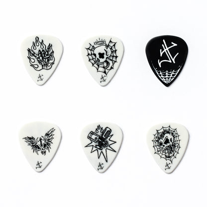 Jim Dunlop DUNLOP JAMES HETFIELD .88mm PICK TIN GUITAR PICK REFILL BOX - JPH01T088
