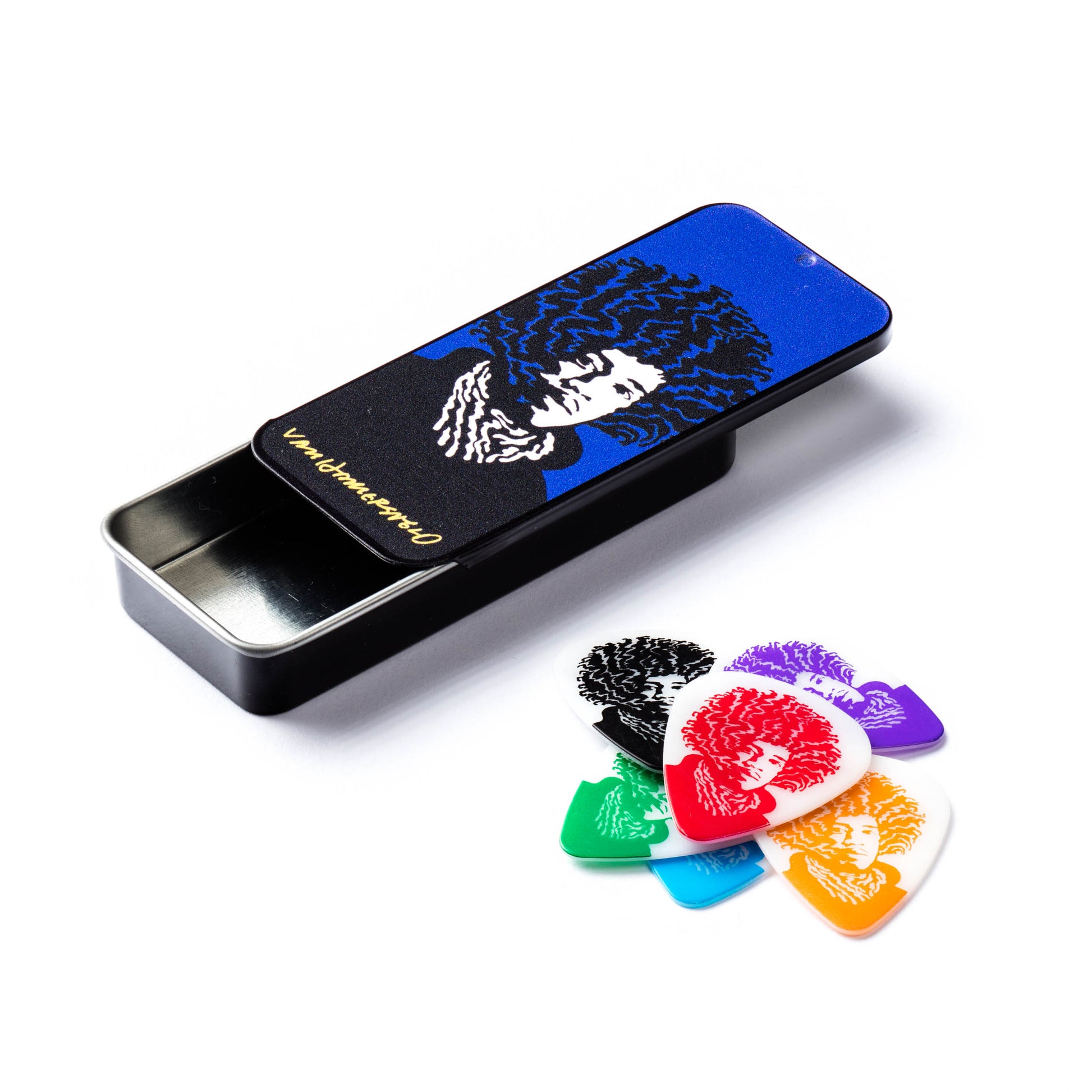 Jim Dunlop DUNLOP VAN HAMMERSFELD JIMI HENDRIX PICK TIN GUITAR PICK REFILL BOX MEDIUM - JVHPT03M