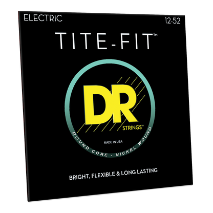 DR Strings DR TITE-FIT Nickel Plated Steel Electric Guitar String Set - 12-52 Jazz JZ-12 Wound 3rd