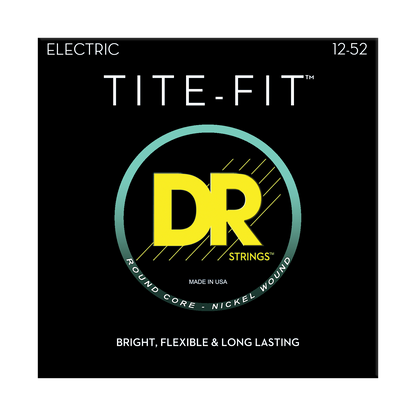 DR Strings DR TITE-FIT Nickel Plated Steel Electric Guitar String Set - 12-52 Jazz JZ-12 Wound 3rd
