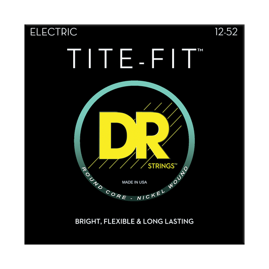 DR Strings DR TITE-FIT Nickel Plated Steel Electric Guitar String Set - 12-52 Jazz JZ-12 Wound 3rd