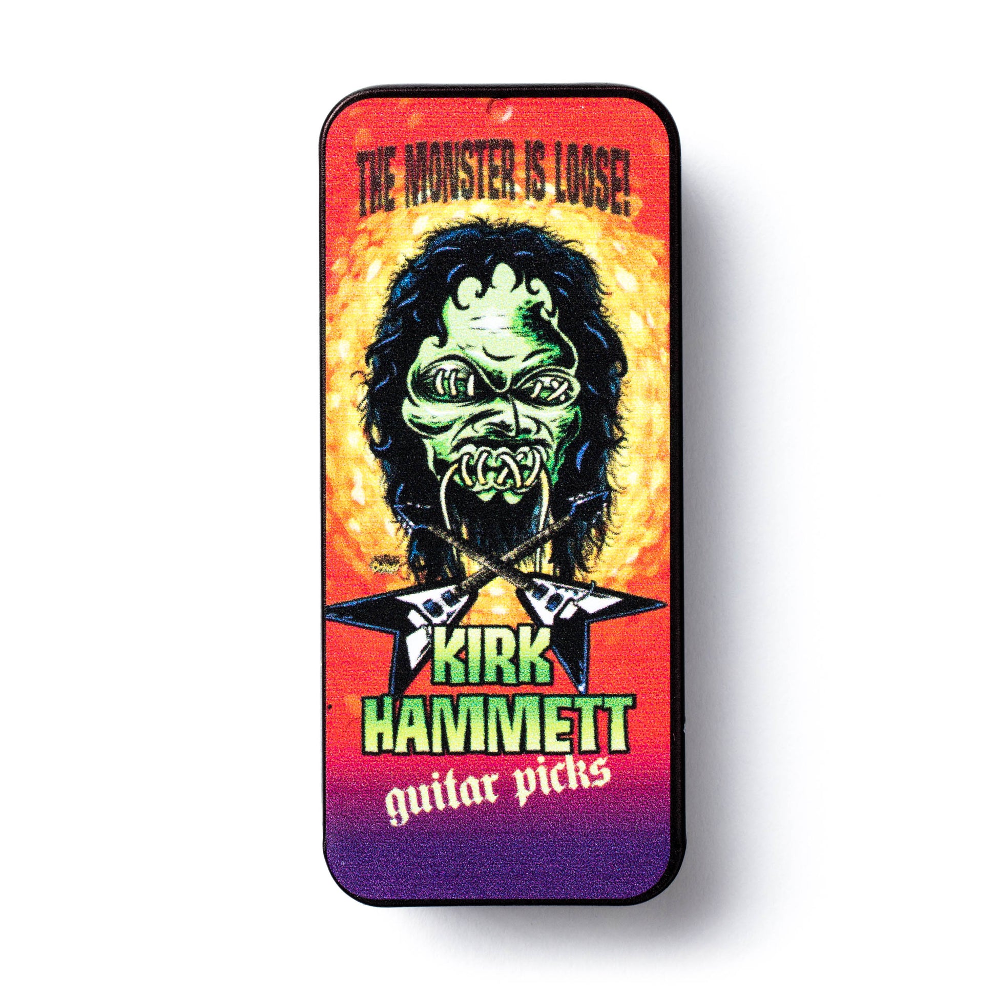 Jim Dunlop DUNLOP KIRK HAMMETT THE MONSTER IS LOOSE! .88mm PICK TIN GUITAR PICK REFILL BOX - KH01T088
