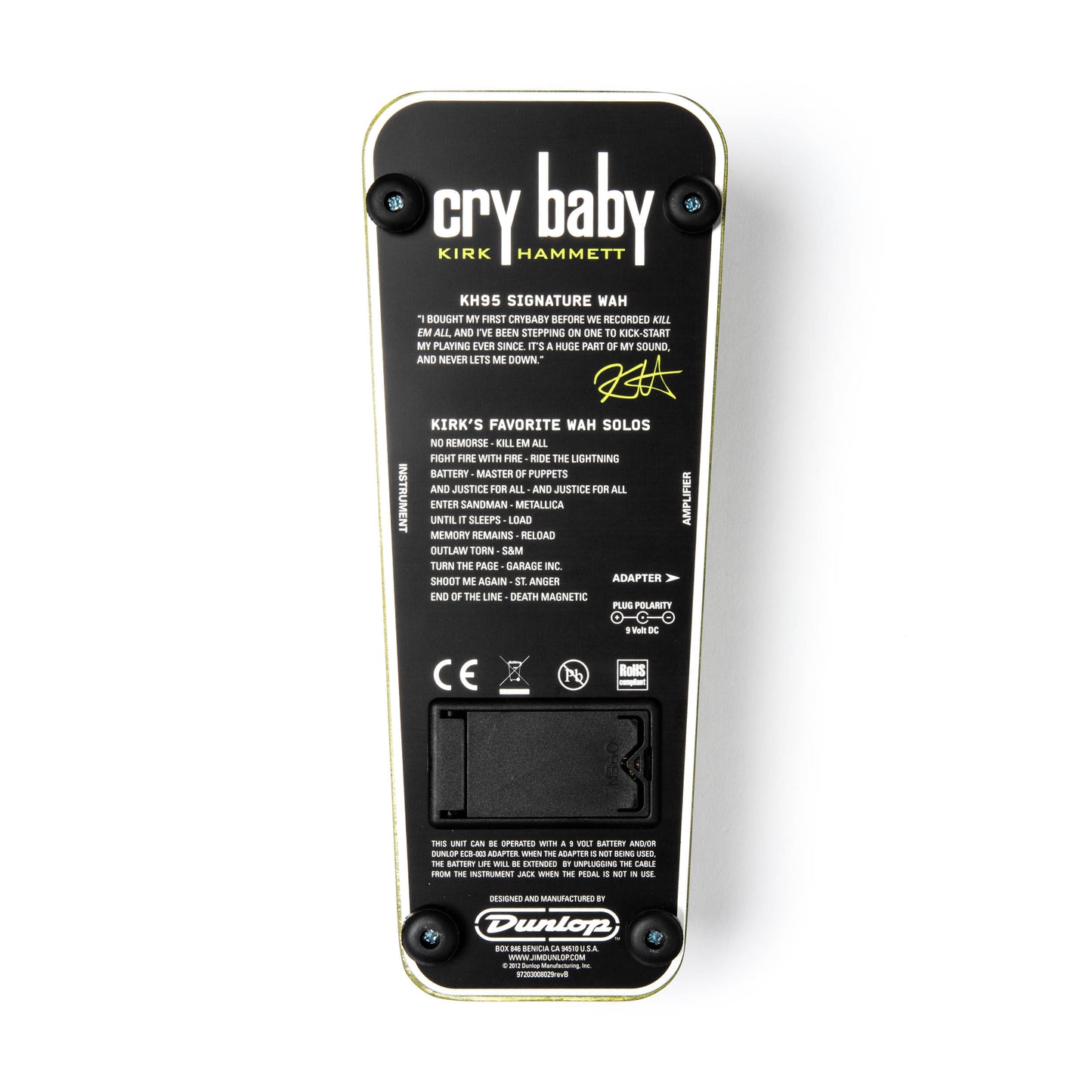 Cry Baby CRY BABY KIRK HAMMETT CRY BABY WAH - KH95