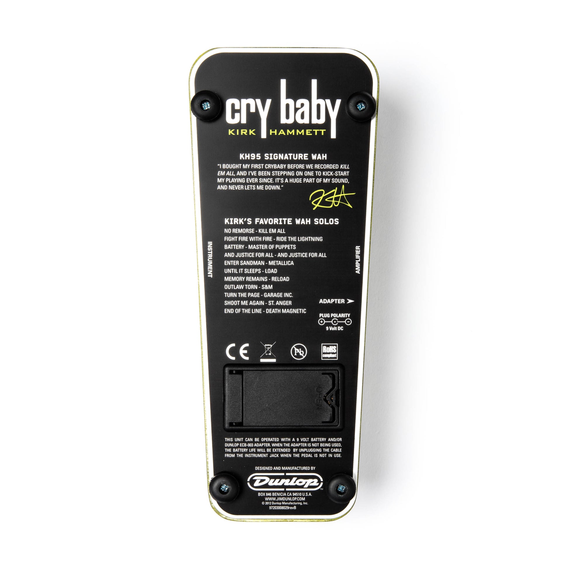 Cry Baby CRY BABY KIRK HAMMETT CRY BABY WAH - KH95