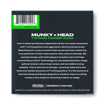 Jim Dunlop DUNLOP KORN HEAVY CORE ELECTRIC GUITAR 07-STRING SET - 10-65 - KRHCN10657