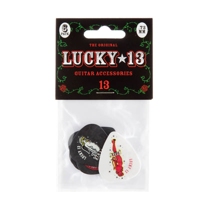 Jim Dunlop DUNLOP LUCKY 13 ASSORTMENT 1 - .73mm GUITAR PICK PLAYER'S PACK 06-PACK - L13BP073
